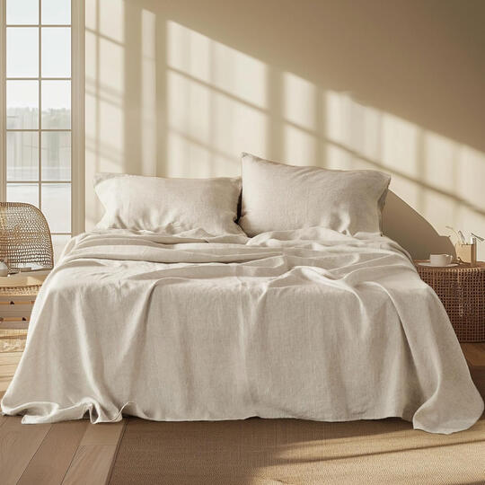 Bedsure Linen Sheets Queen Size