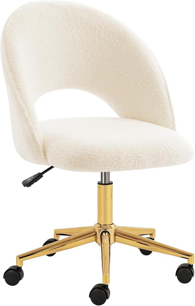 Bouclé Office Chair
