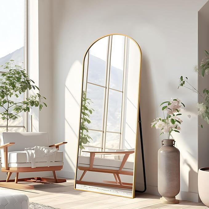 Arched Gold Mirror